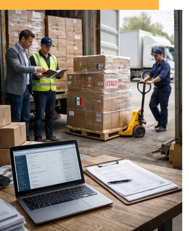 Доставка грузов из Италии: морские и авиаперевозки от 18427