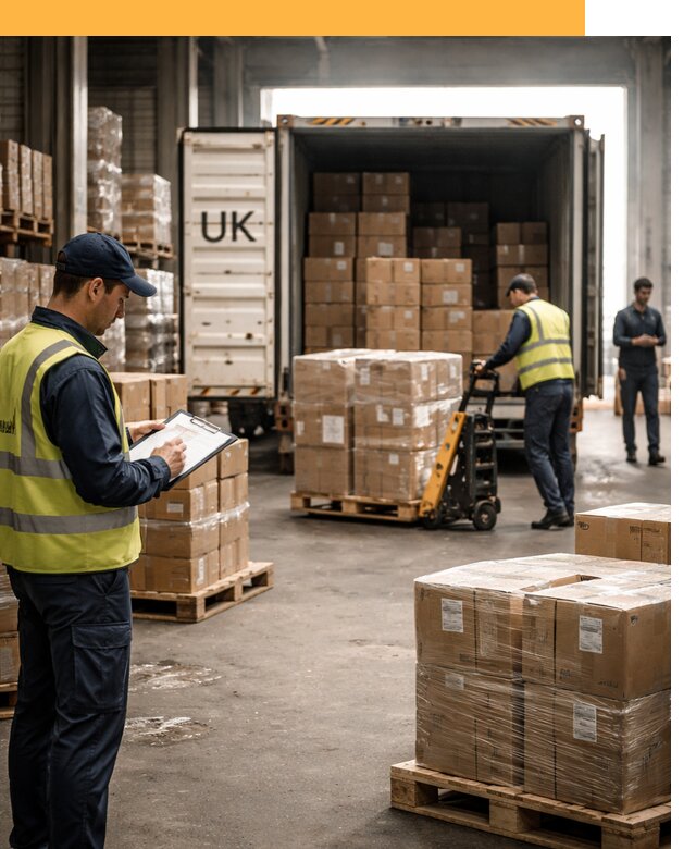 Доставка грузов из Великобритании с таможенным оформлением от 12796