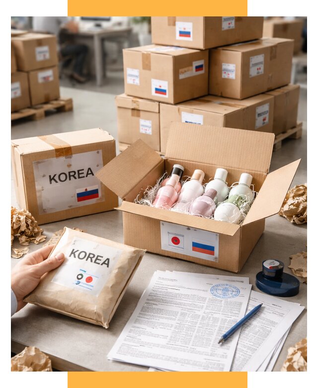 Доставка косметики из Кореи от 8701 р. под ключ | СетСервис-Лнт