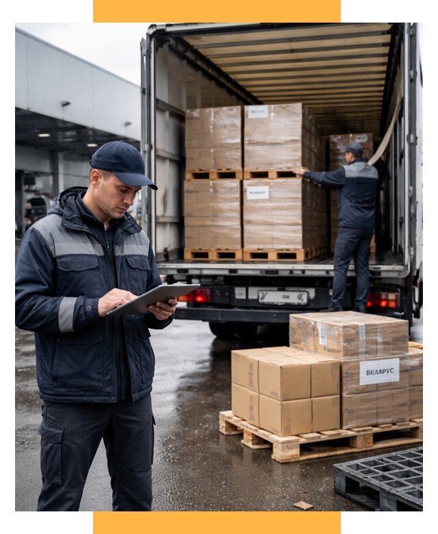 Доставка грузов из Беларуси от 15356 р. логистика СетСервис-Лнт