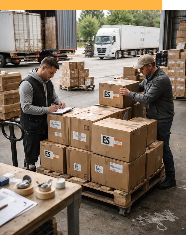 Доставка грузов в Испанию автотранспортом от 35830 руб