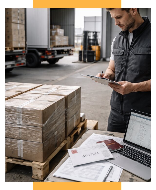 Доставка в Австрию от 66541 р. Логистика и экспорт СетСервис-Лнт