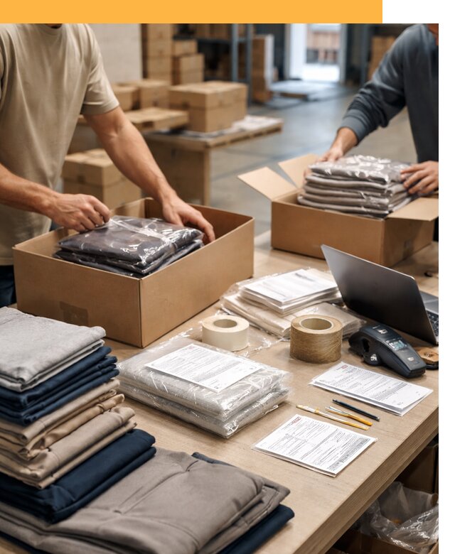 Перевозка одежды по миру от 7678 руб. с таможенным оформлением