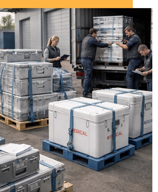 Перевозка медицинского оборудования по всему миру от 15356 руб