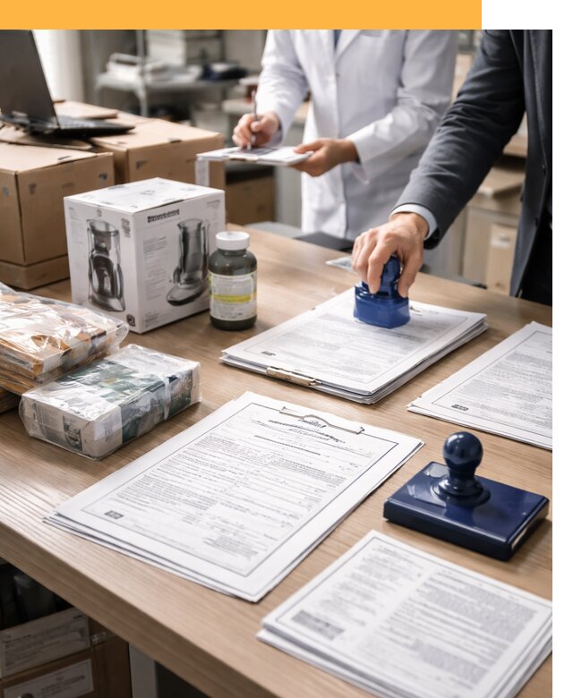 Сертификация импортных товаров от 12284 с таможенным сопровождением